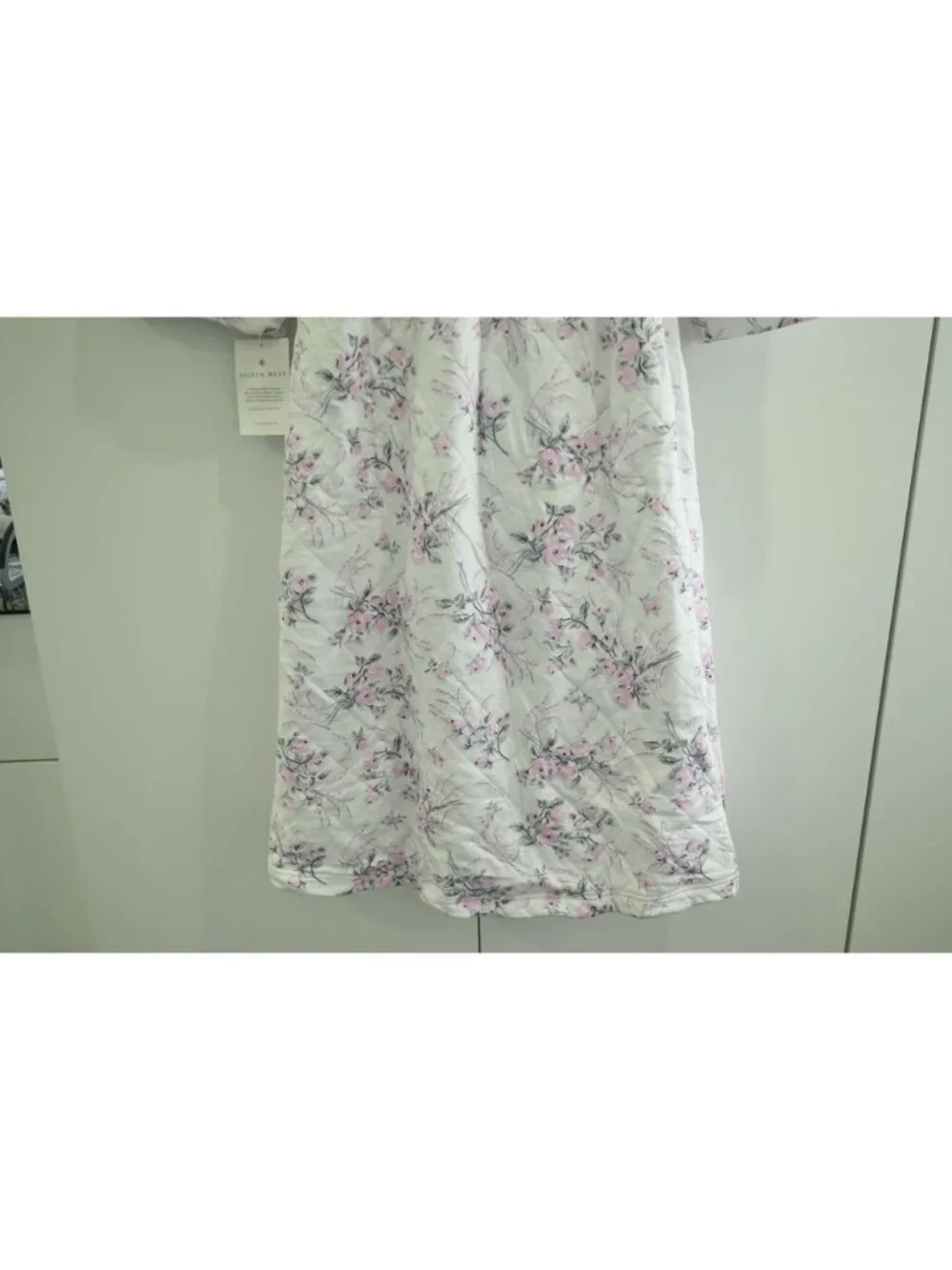 NWT Eileen West Quiet Bloom Cotton Quilt Wrap Robe Sz S/M Rose Bud E50092-149